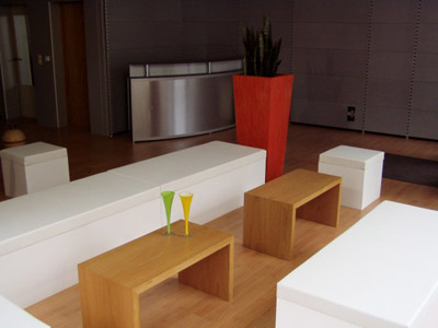 Brückentisch Tisch Sevilla, Bank Sevilla, Hocker Sevilla