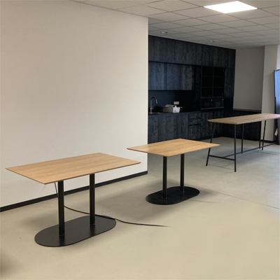 Tischfuss Oval Stahl